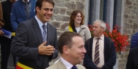 Visite de Denis Mathen, Gouverneur de la Province de Namur, à Bièvre, le 29 août 2008