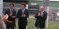 inauguration de l'extension du zoning industriel de Bièvre, avec Gilles Mouyard, Député régional et Jacky Mathy, ancien député provincial