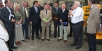 Visite de l'entreprise de fabrication de pellets Granubois, avec D.Mathen