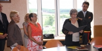 Cérémonie de remise de distinction honorifique "Justes Parmi Les Nations" à Bièvre, 5 juillet 2010 