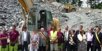 Visite de la carrière de Ranhissart,à Membre,le 20 mai 2011,avec S.Laruelle,W.Borsus, 