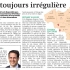 La toile toujours irrégulière